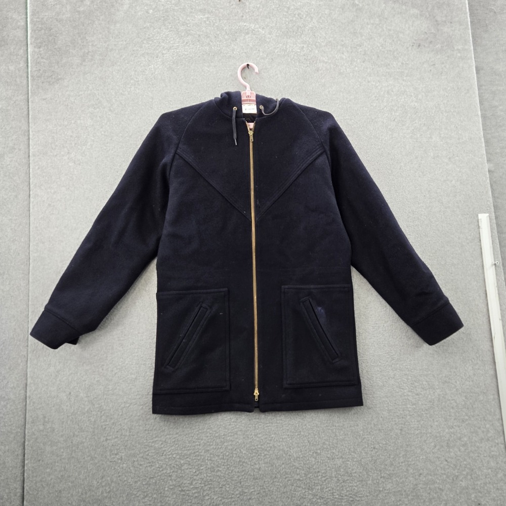 VINTAGE Lobo By Pendleton Women Jacket L Black Wool Coat 70s USA Fleece Lined